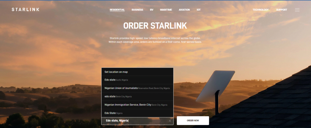 How to Order Starlink
