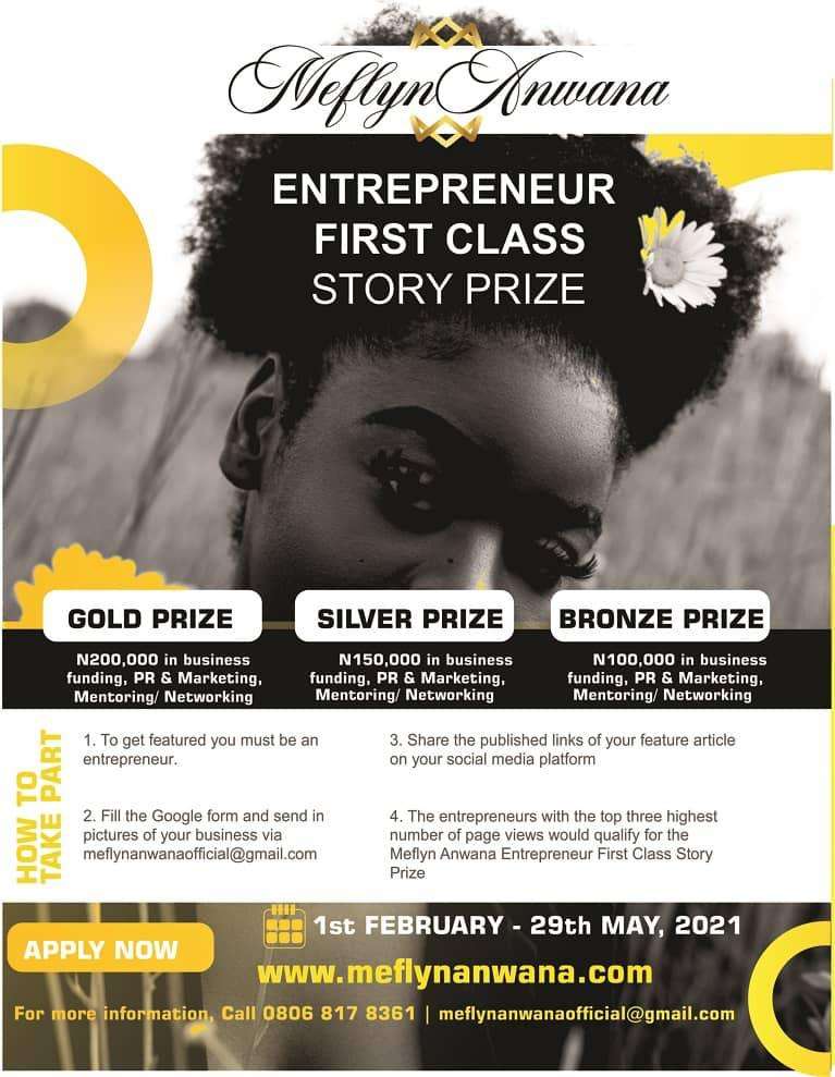Meflyn Anwana Entrepreneur First Class Story Prize