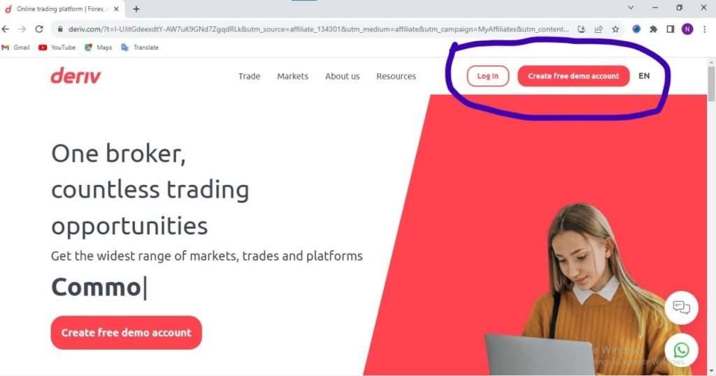 How to Open a Deriv Swap Free Trading Account