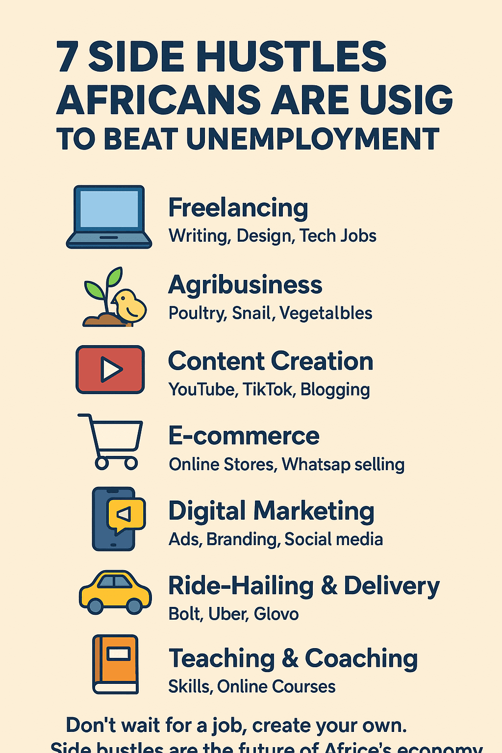 7 Side Hustles Africans Are Using to Beat Unemployment