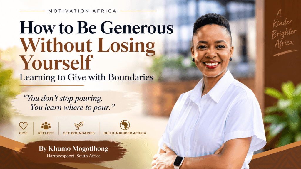 How to Be Generous Without Losing Yourself