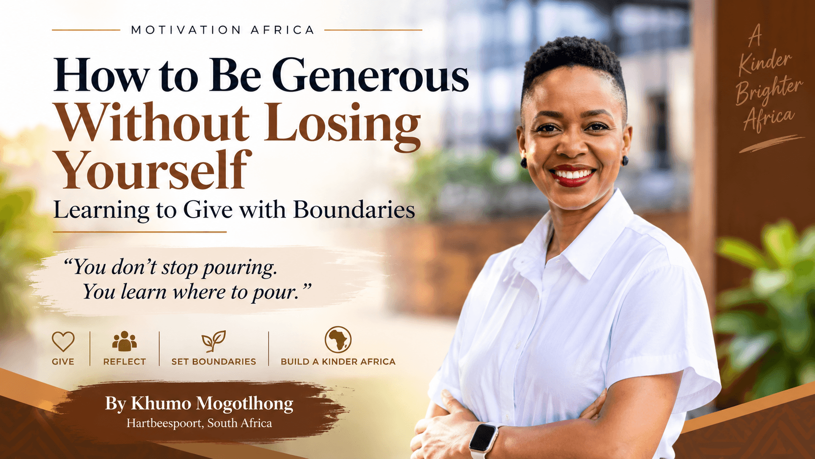 How to Be Generous Without Losing Yourself